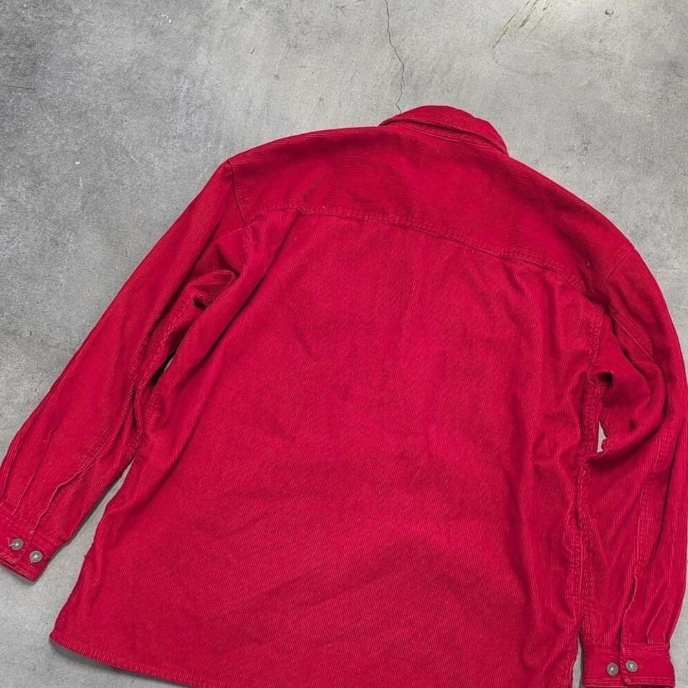 Vintage 80s 90s Marlboro Red corduroy quarter zip up shirt size medium - Picture 4 of 7